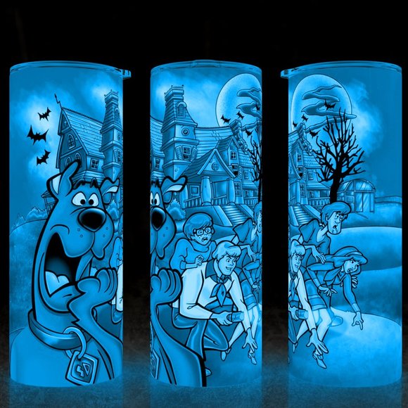 Glow in the Dark Scooby Doo Haunted House Cup Mug Tumbler 20oz - Picture 1 of 4